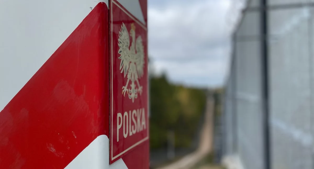 Zdjęcie słupka granicznego na granicy polsko - białoruskiej/ Twitter.com Straż Graniczna