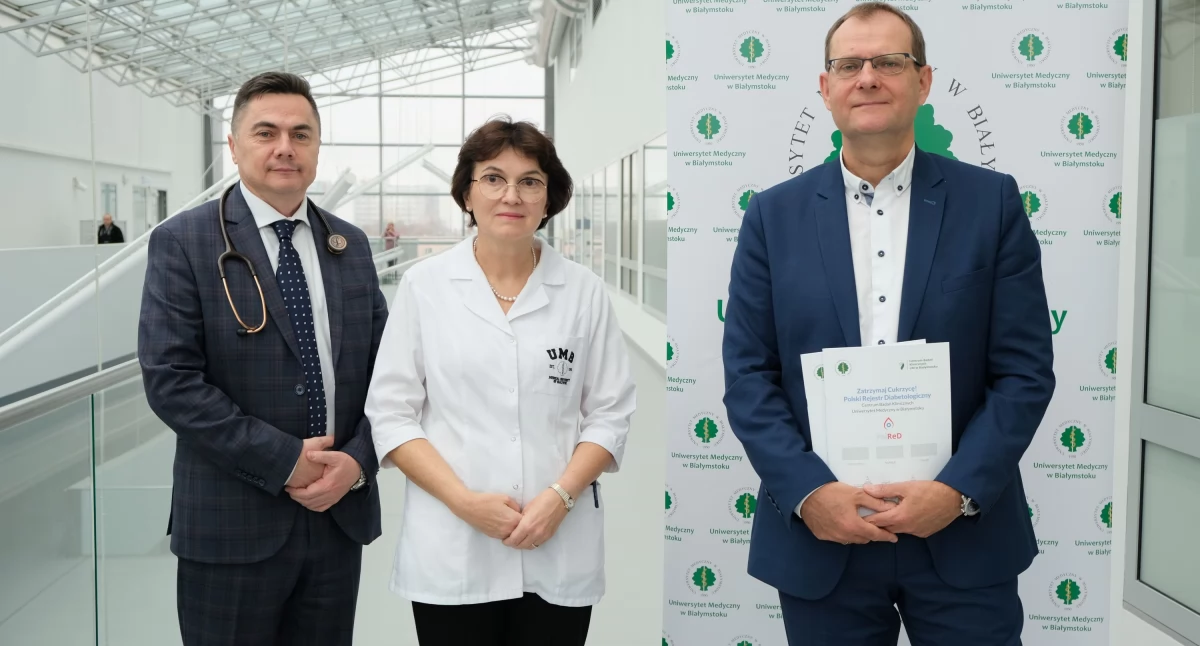Zdjęcie naukowców i lekarzy z konferencji poświęconej cukrzycy/ UMB