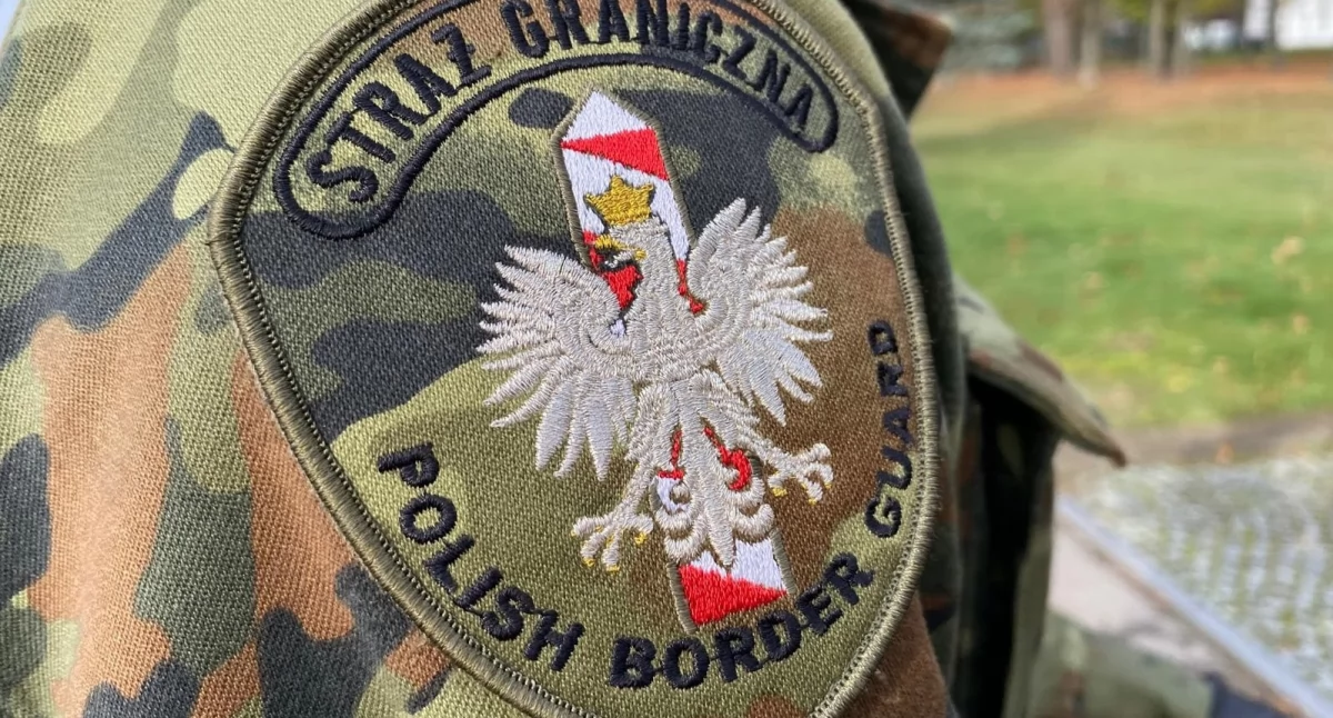 Zdjęcie naszywki na mundurze Straży Granicznej/ SG
