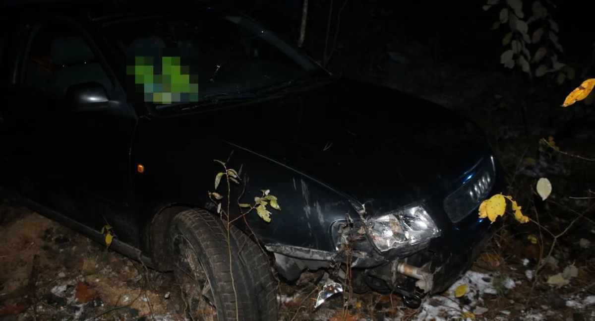 Zdjęcie samochodu po uderzeniu w drzewo/ podlaska.policja.gov.pl