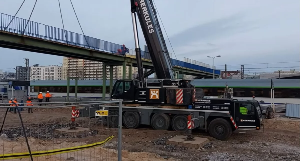 Zdjęcie z przebudowy infrastruktury kolejowej w Białymstoku/ Fakty Białystok