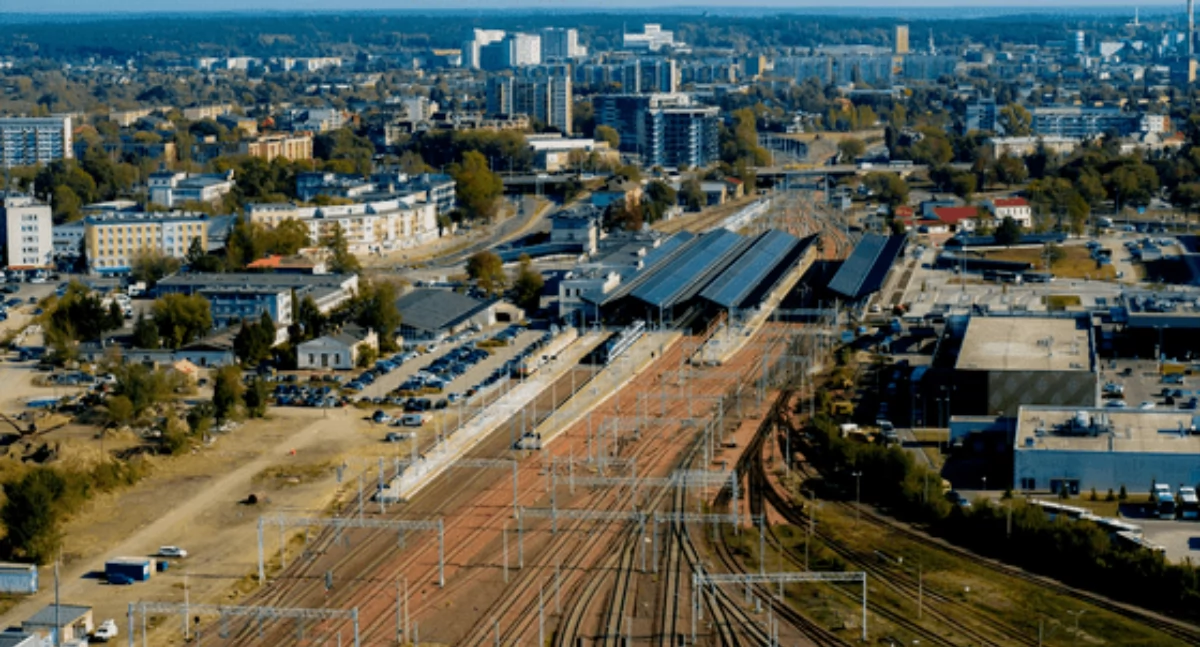 Zdjęcie trasy kolejowej Rail Baltica w Białymstoku